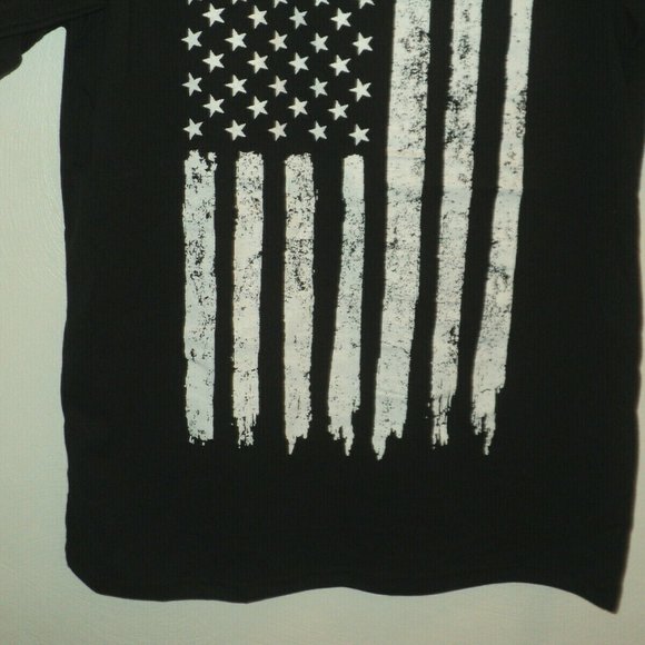 New Rothco T-Shirt Men's S Black Distressed Flag - Picture 3 of 7